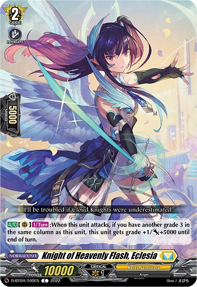 Image of Knight of Heavenly Flash, Eclesia (D-BT04/100EN) [Awakening of Chakrabarthi]