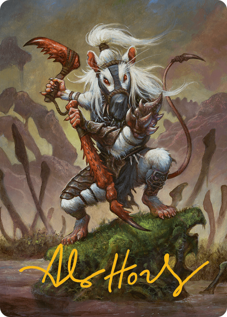 Image of Ink-Eyes, Servant of Oni Art Card (Gold-Stamped Signature) [Bloomburrow Art Series]