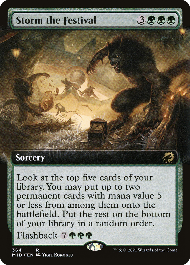 Image of Storm the Festival (Extended Art) [Innistrad: Midnight Hunt]
