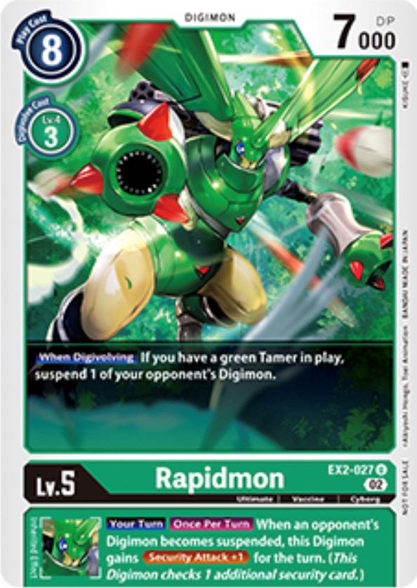 Image of Rapidmon [EX2-027] (Tamer Party Vol. 6 Promo) [Digital Hazard Promos]