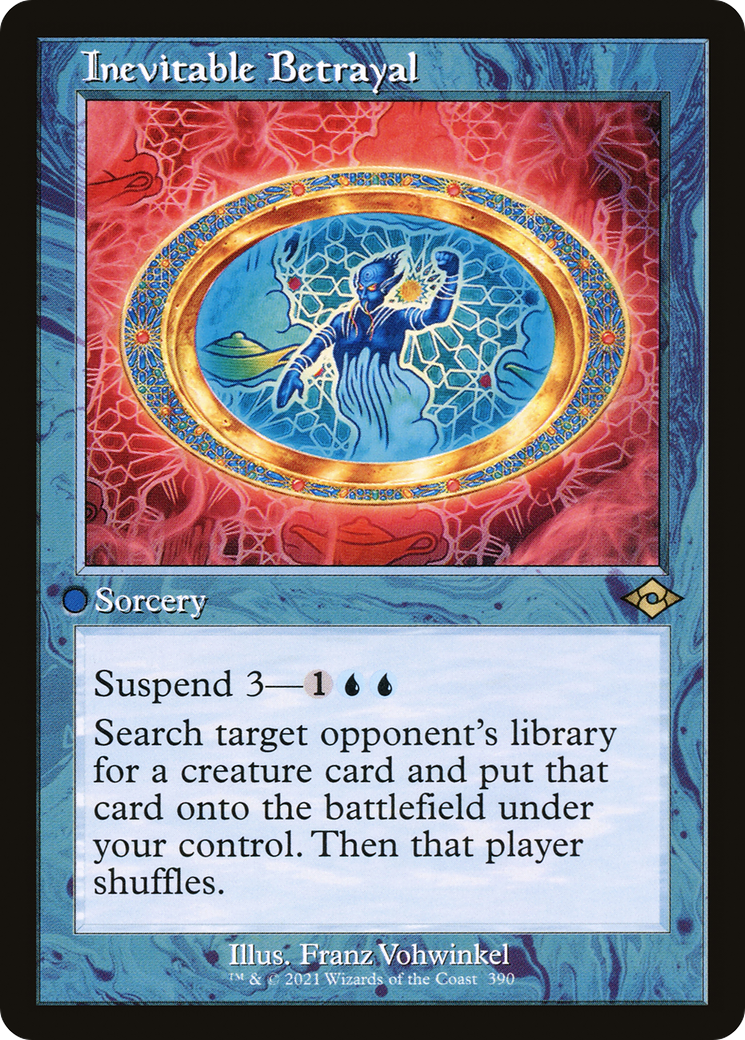 Image of Inevitable Betrayal (Retro Frame) (MH2-390) - Modern Horizons 2 Etched Foil
