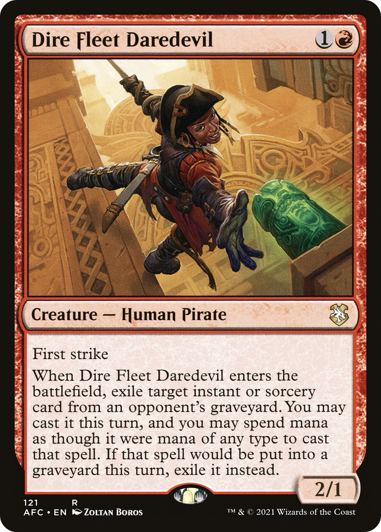 Image of Dire Fleet Daredevil [Dungeons & Dragons: Adventures in the Forgotten Realms Commander]