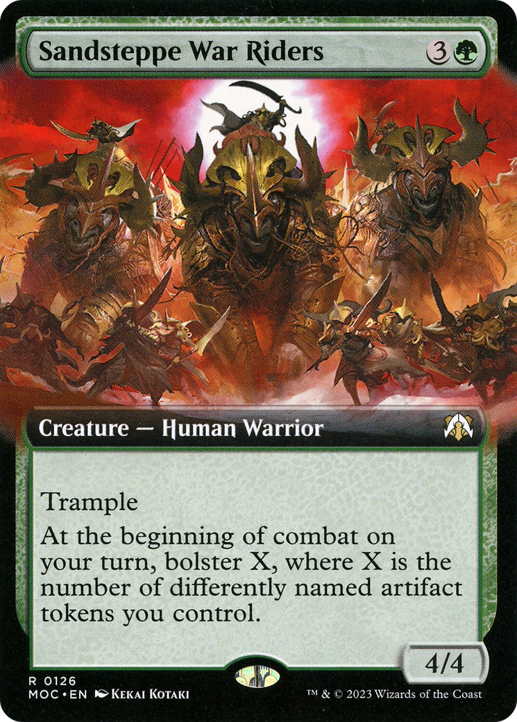 Image of Sandsteppe War Riders (Extended Art) [March of the Machine Commander]