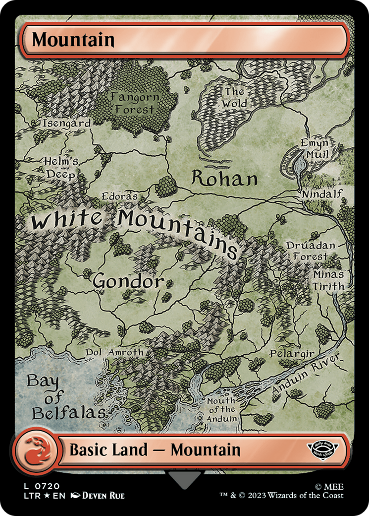 Image of Mountain (720) (Surge Foil) [The Lord of the Rings: Tales of Middle-Earth]