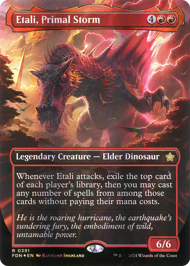 Image of Etali, Primal Storm (Borderless) (Mana Foil) [Foundations]