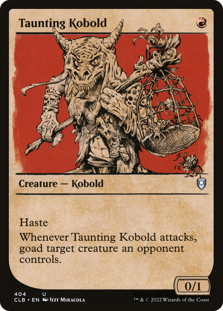 Image of Taunting Kobold (Showcase) [Commander Legends: Battle for Baldur's Gate]