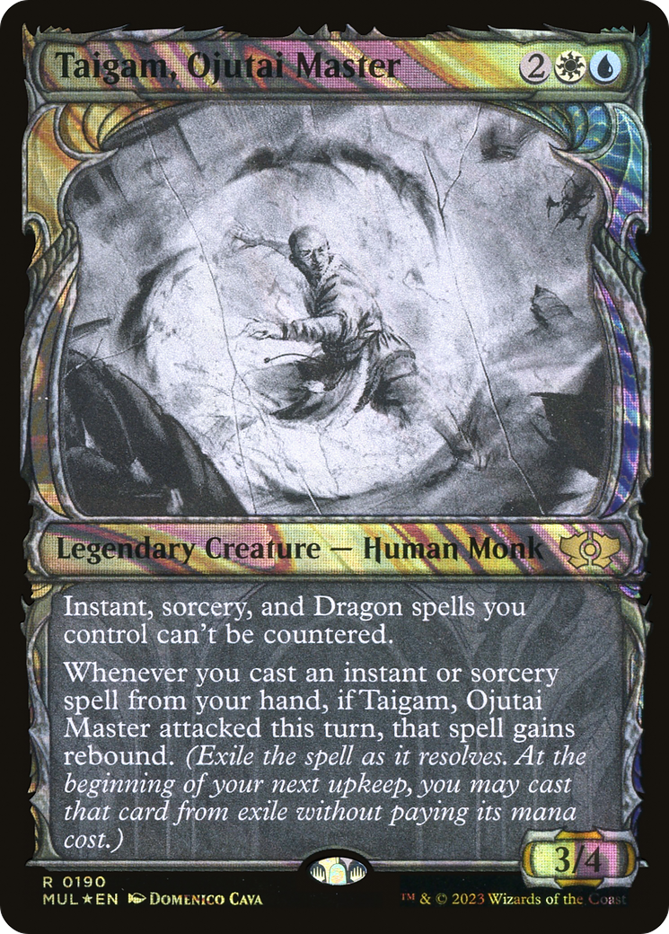 Image of Taigam, Ojutai Master (Halo Foil) [Multiverse Legends]