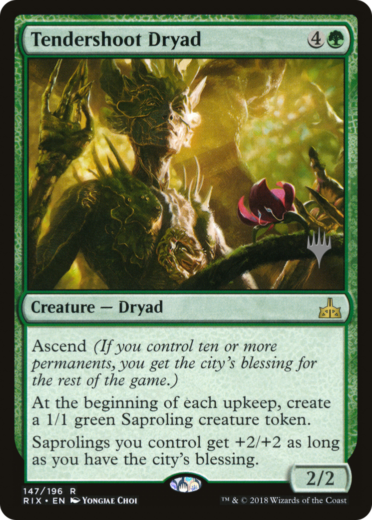 Image of Tendershoot Dryad (Promo Pack) [Rivals of Ixalan Promos]
