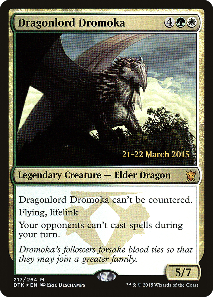 Image of Dragonlord Dromoka [Dragons of Tarkir Prerelease Promos]