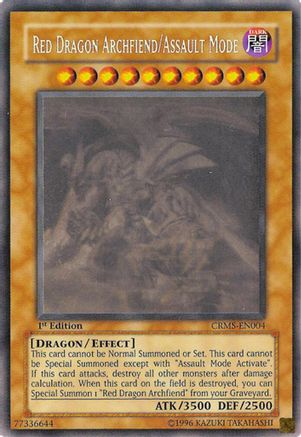 Image of Red Dragon Archfiend/Assault Mode [CRMS-EN004] Ghost Rare