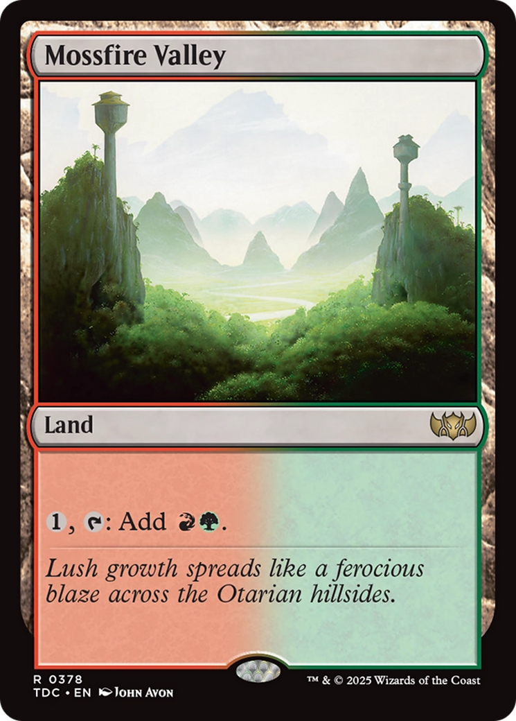 Image of Mossfire Valley [Tarkir: Dragonstorm Commander]