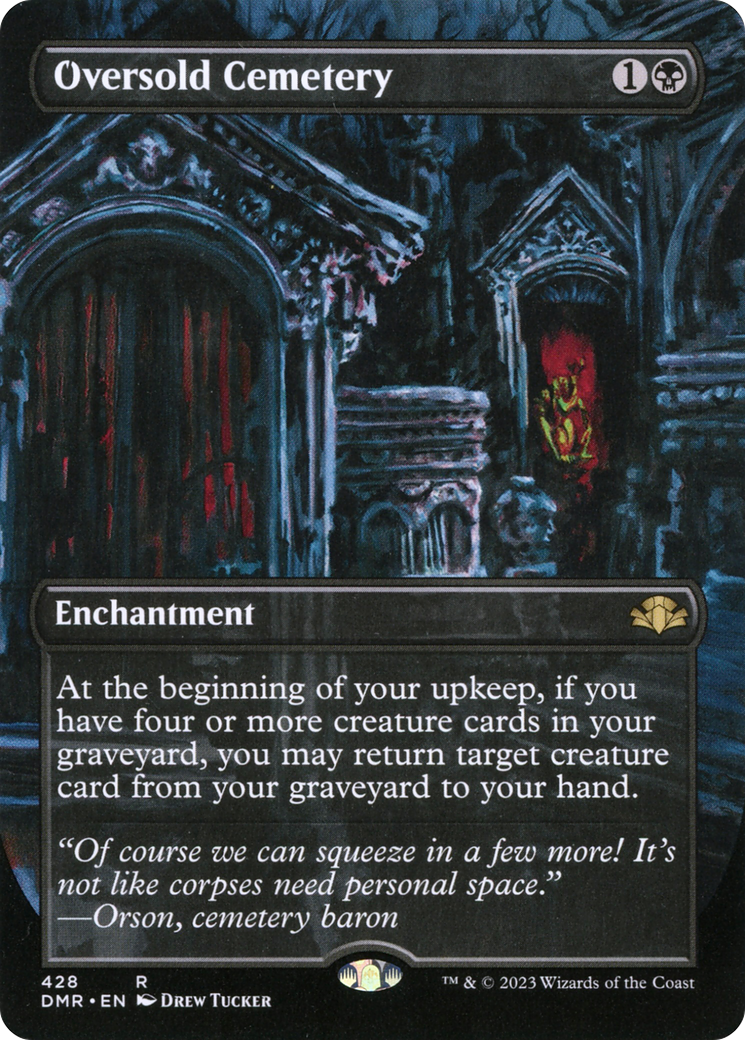 Image of Oversold Cemetery (Borderless Alternate Art) [Dominaria Remastered]