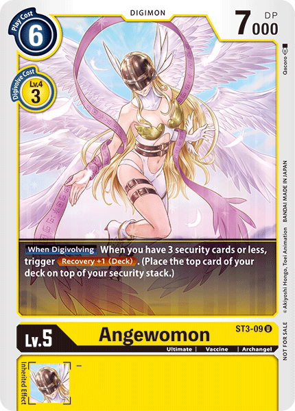 Image of Angewomon [ST3-09] (Tamer Battle Pack) [Starter Deck: Heaven's Yellow Promos]