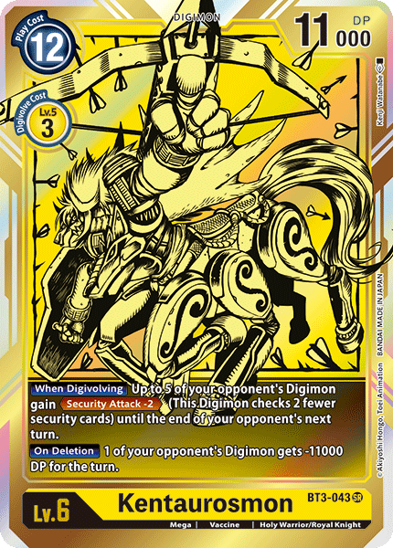Image of Kentaurosmon [BT3-043] (Alternate Art) [Release Special Booster Ver.1.0]