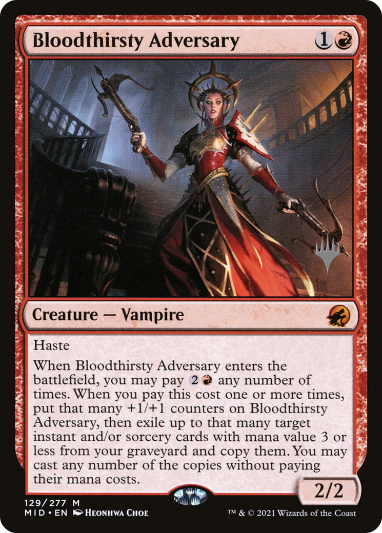 Image of Bloodthirsty Adversary (Promo Pack) [Innistrad: Midnight Hunt Promos]