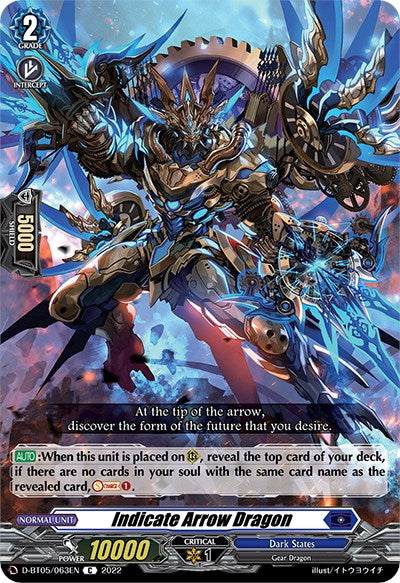 Image of Indicate Arrow Dragon (D-BT05/063EN) [Triumphant Return of the Brave Heroes]