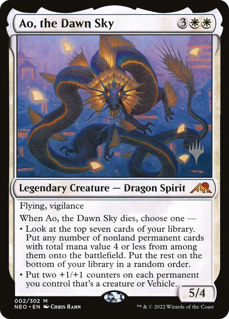 Image of Ao, the Dawn Sky (Promo Pack) [Kamigawa: Neon Dynasty Promos]