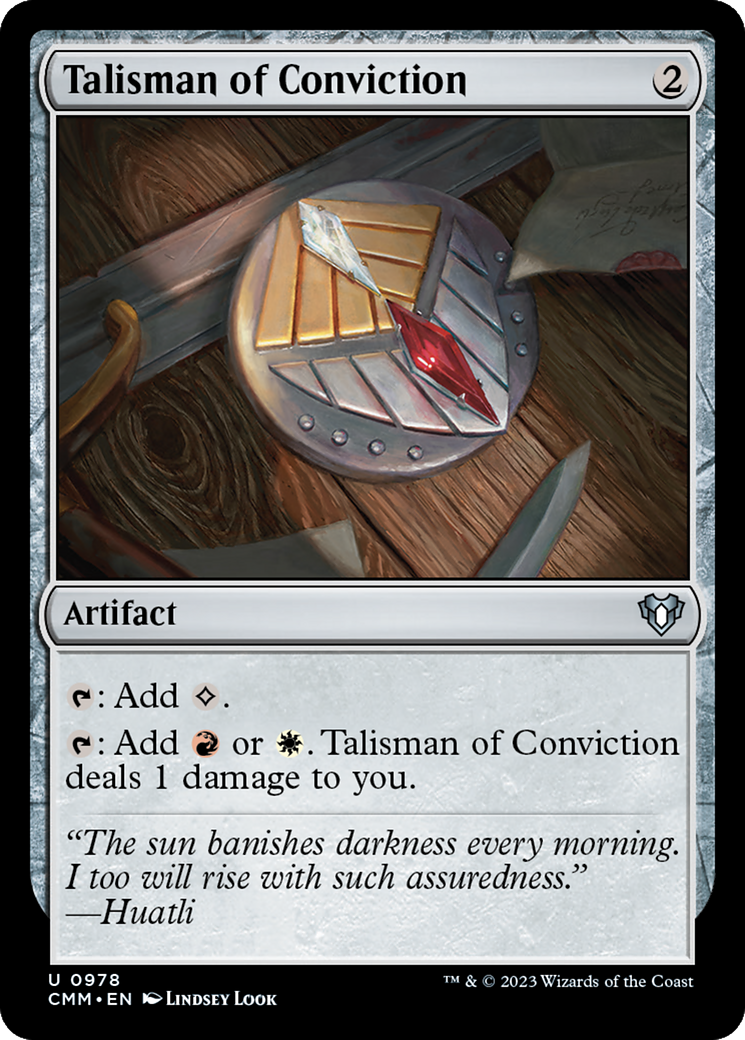 Image of Talisman of Conviction [Commander Masters]