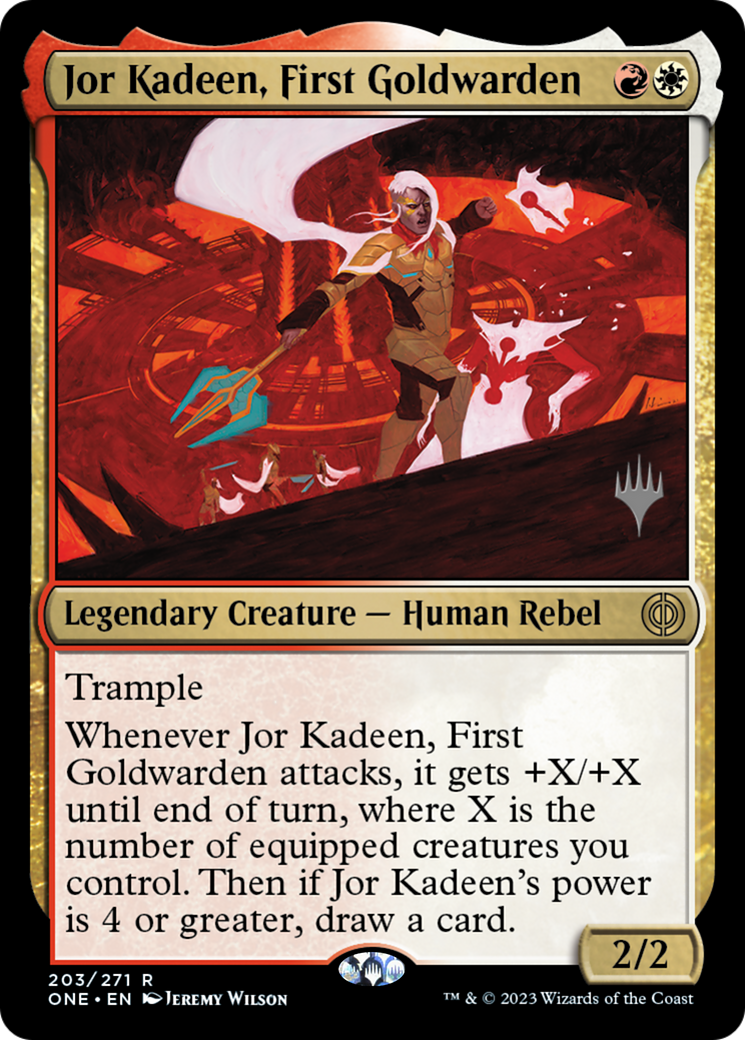 Image of Jor Kadeen, First Goldwarden (Promo Pack) [Phyrexia: All Will Be One Promos]