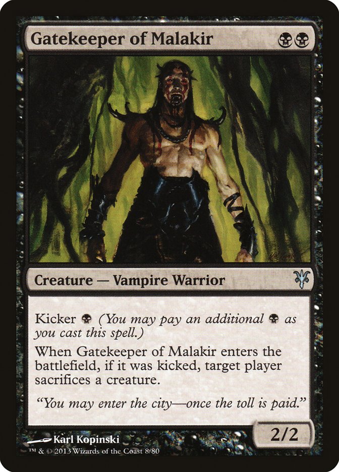 Image of Gatekeeper of Malakir [Duel Decks: Sorin vs. Tibalt]