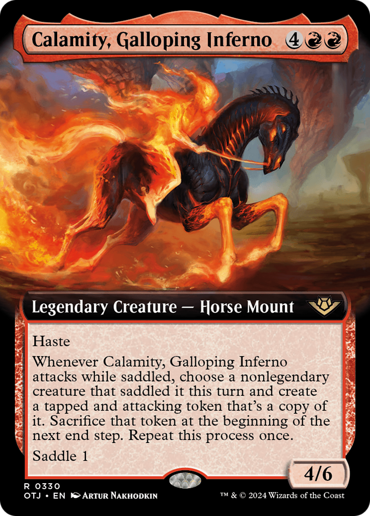 Image of Calamity, Galloping Inferno (Extended Art) [Outlaws of Thunder Junction]