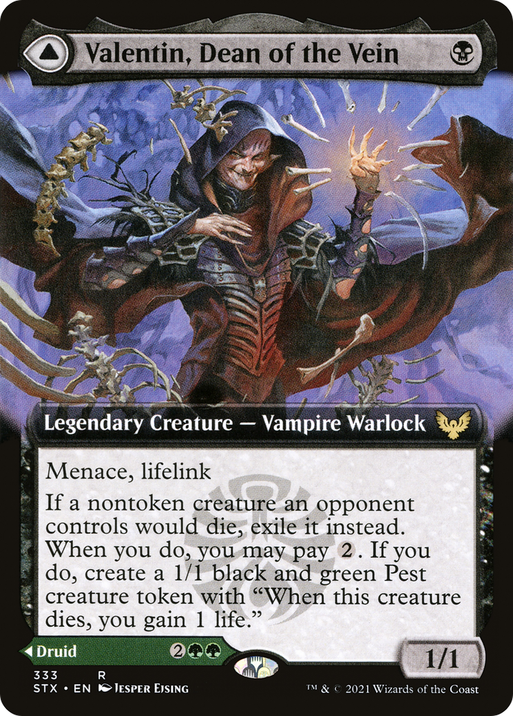 Image of Valentin, Dean of the Vein // Lisette, Dean of the Root (Extended Art) [Strixhaven: School of Mages]