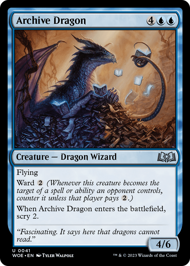 Image of Archive Dragon [Wilds of Eldraine]