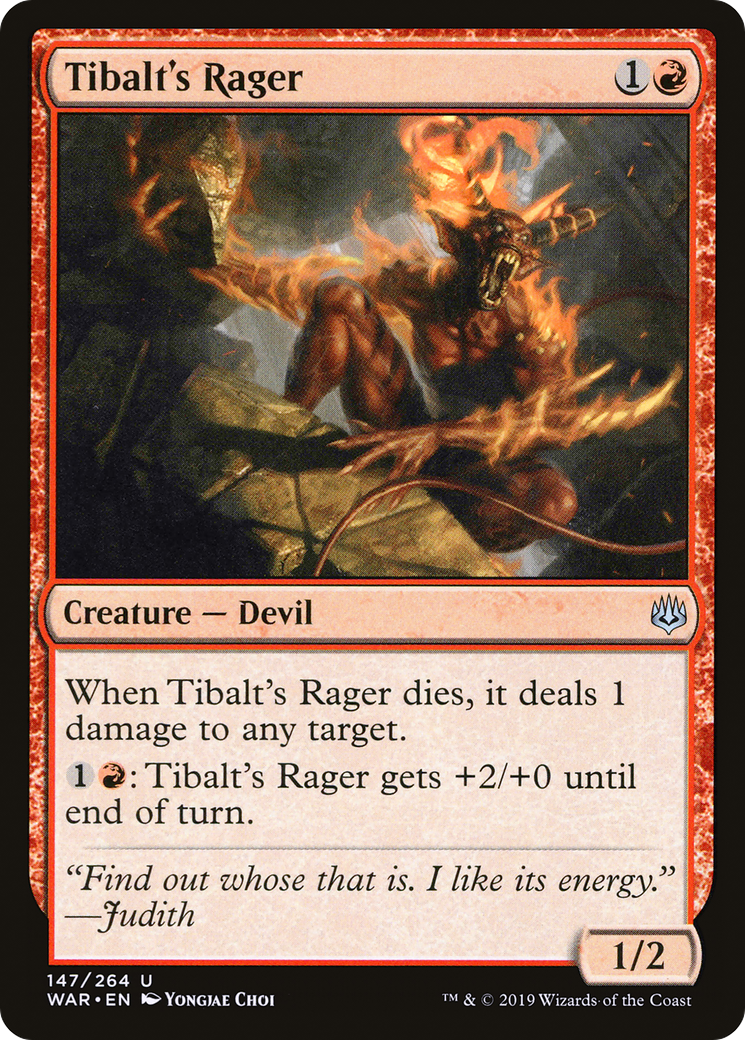 Image of Tibalt's Rager [War of the Spark]