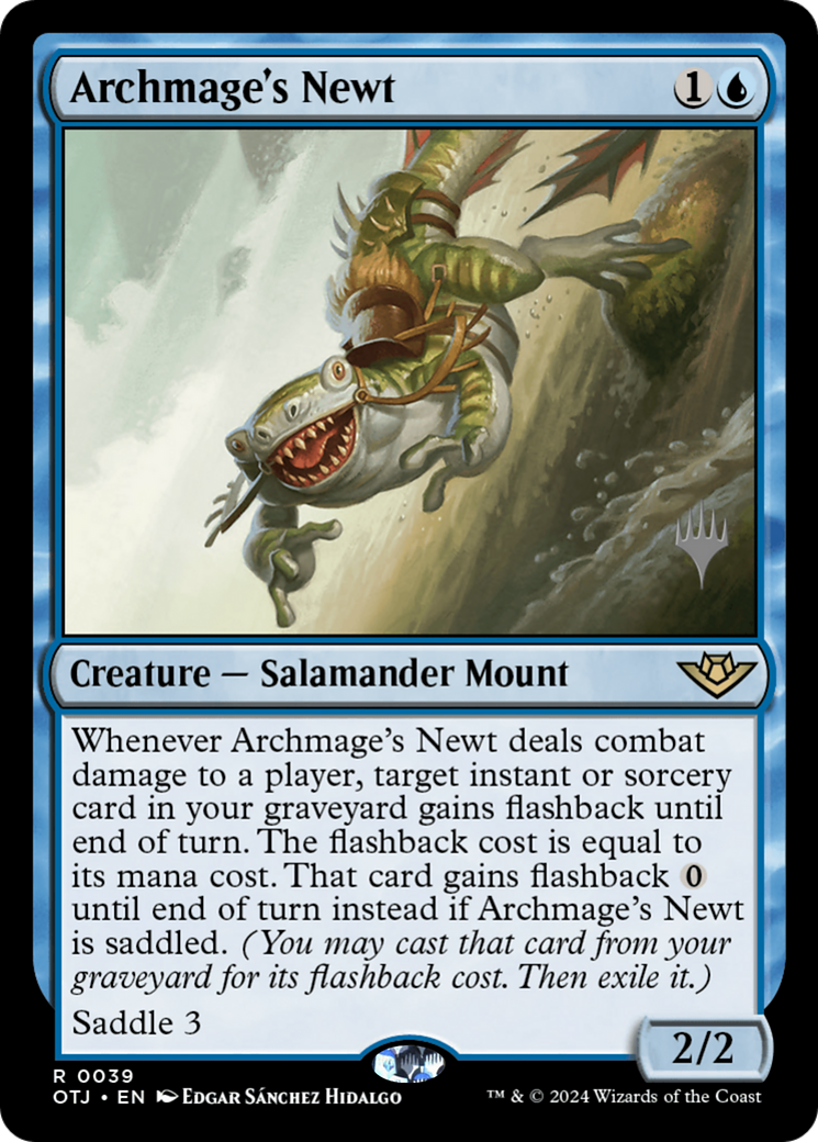 Image of Archmage's Newt (Promo Pack) [Outlaws of Thunder Junction Promos]