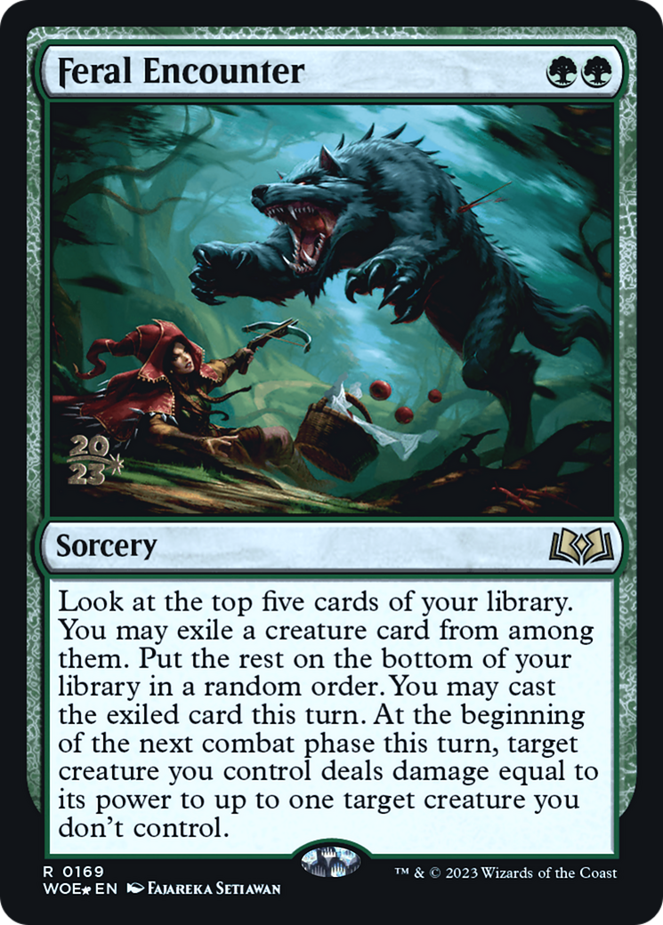 Image of Feral Encounter [Wilds of Eldraine Prerelease Promos]