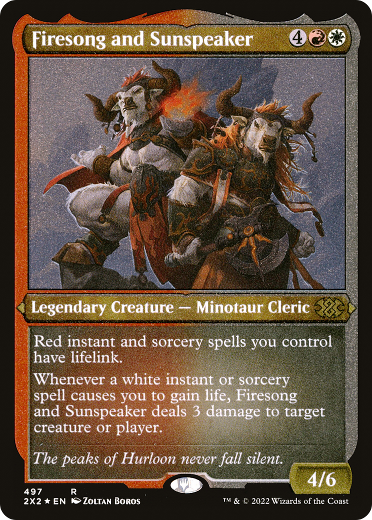 Image of Firesong and Sunspeaker (Foil Etched) [Double Masters 2022]