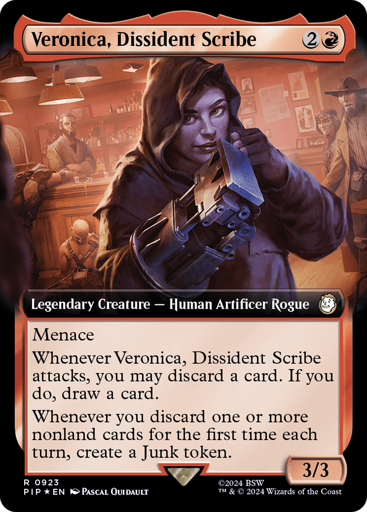 Image of Veronica, Dissident Scribe (Extended Art) (Surge Foil) [Fallout]