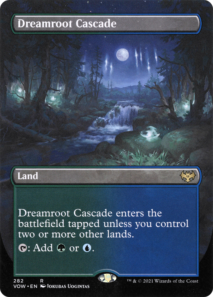 Image of Dreamroot Cascade (Borderless Alternate Art) [Innistrad: Crimson Vow]