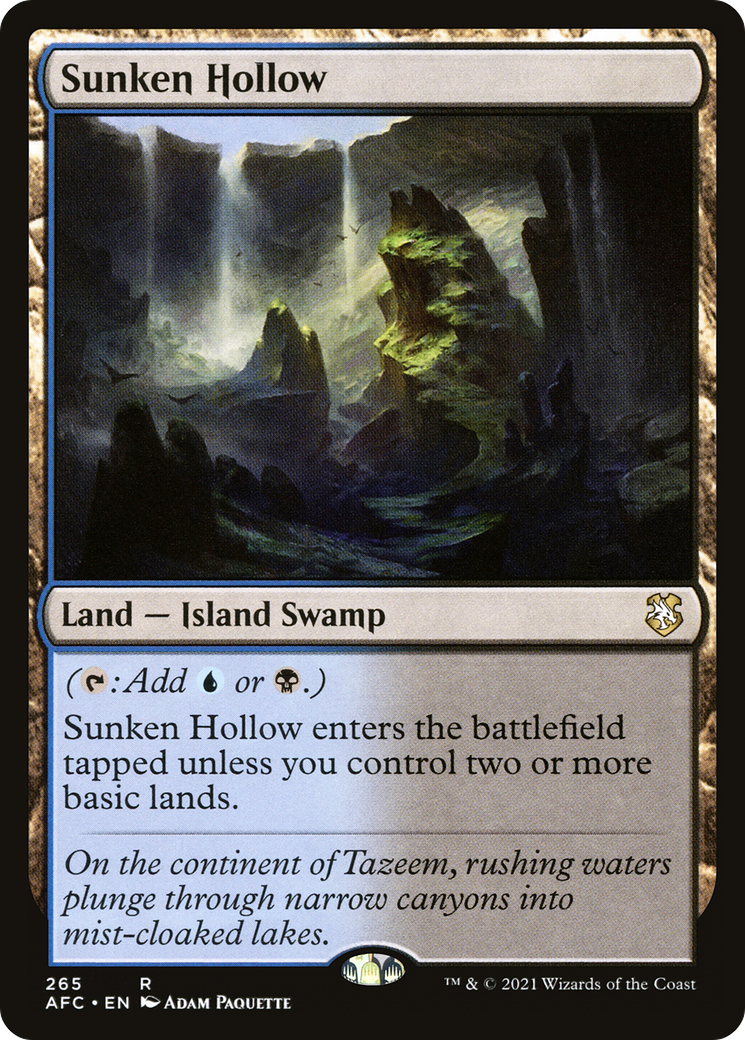Image of Sunken Hollow [Dungeons & Dragons: Adventures in the Forgotten Realms Commander]