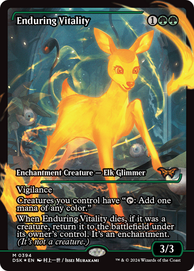 Image of Enduring Vitality (Japan Showcase) (Japanese) [Duskmourn: House of Horror]