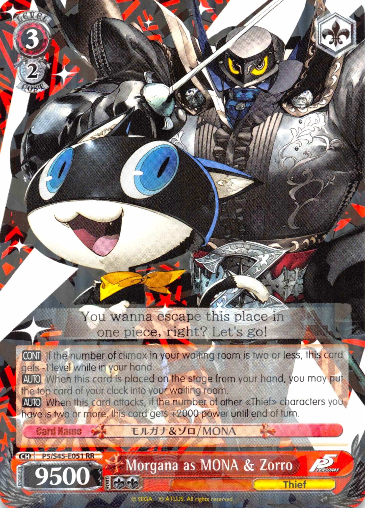 Image of Morgana as MONA & Zorro (P5/S45-E051 RR) [Persona 5]