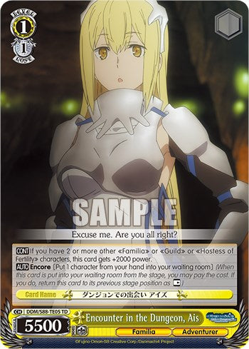 Image of Encounter in the Dungeon, Ais (DDM/S88-TE05 TD) [Is it Wrong to Try to Pick Up Girls in a Dungeon?]