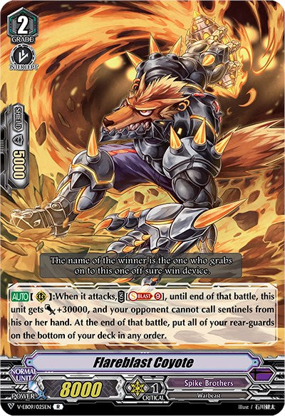 Image of Flareblast Coyote (V-EB09/025EN) [The Raging Tactics]