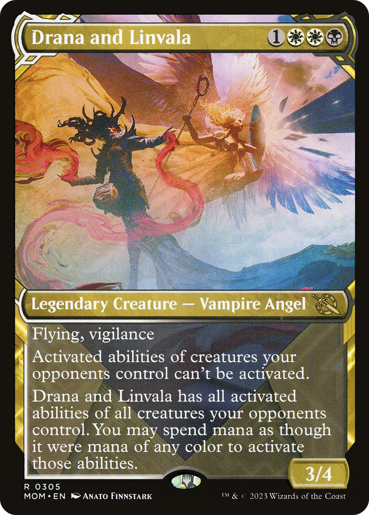 Image of Drana and Linvala (Showcase Planar Booster Fun) [March of the Machine]