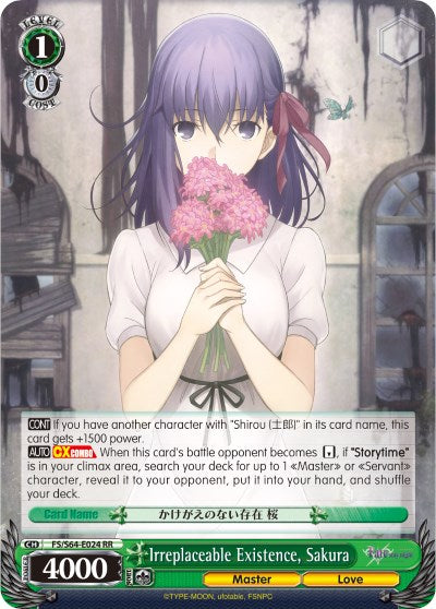 Image of Irreplaceable Existence, Sakura (FS/S64-E024 RR) [Fate/Stay Night [Heaven's Feel]]
