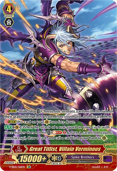 Image of Great Titlist, Villain Verminous (V-SS05/S16EN) [Premium Collection 2020]
