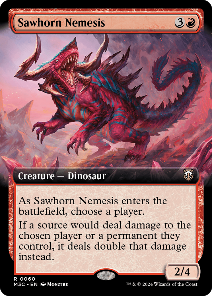 Image of Sawhorn Nemesis (Extended Art) [Modern Horizons 3 Commander]