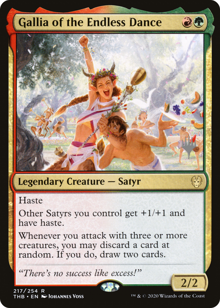 Image of Gallia of the Endless Dance (Promo Pack) [Theros Beyond Death Promos]