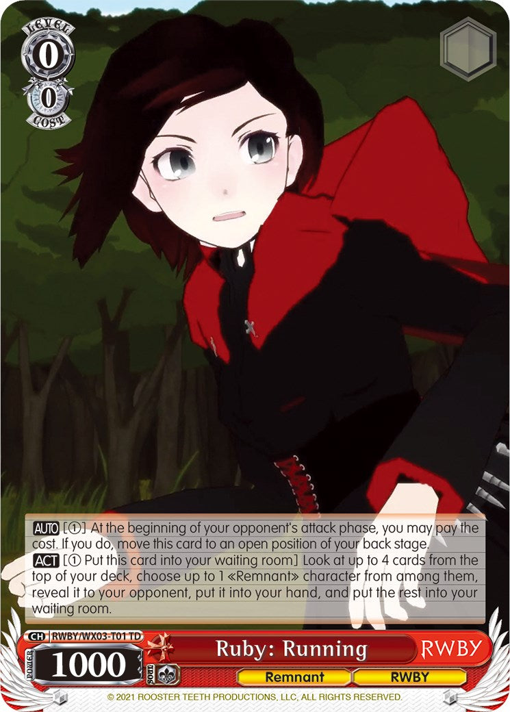 Image of Ruby: Running (RWBY/WX03-T01 TD) [RWBY]