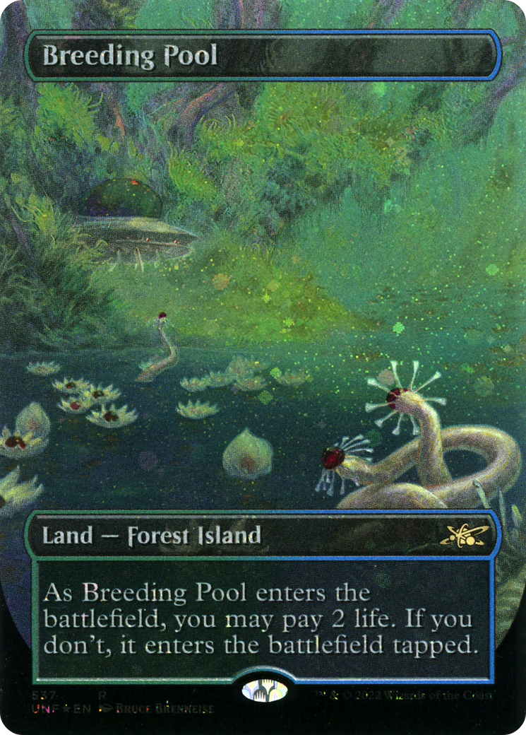 Image of Breeding Pool (Borderless) (Galaxy Foil) [Unfinity]