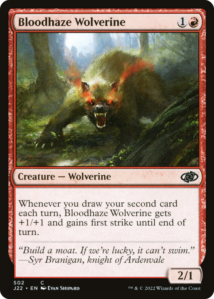 Image of Bloodhaze Wolverine [Jumpstart 2022]