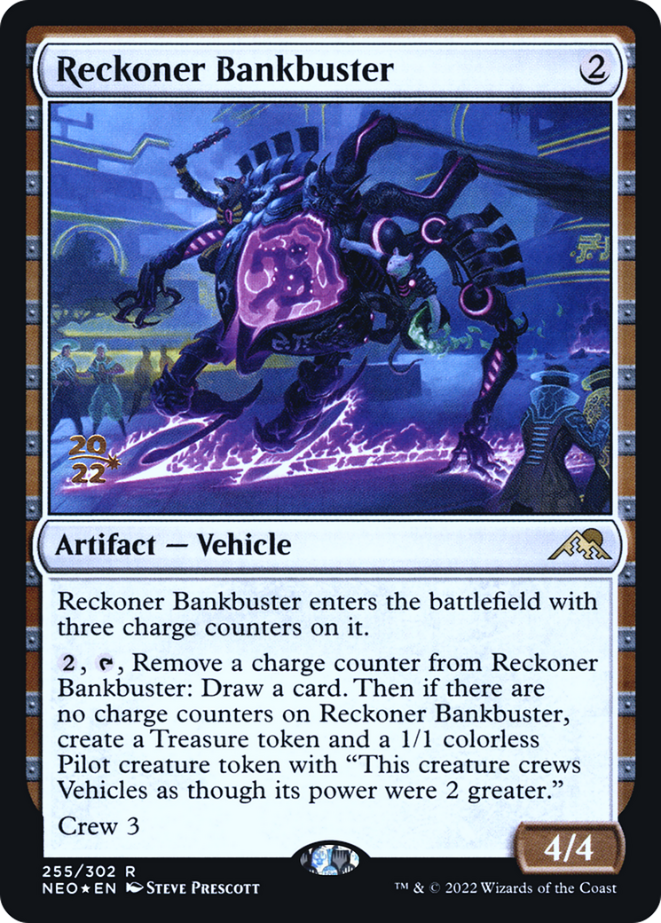Image of Reckoner Bankbuster [Kamigawa: Neon Dynasty Prerelease Promos]