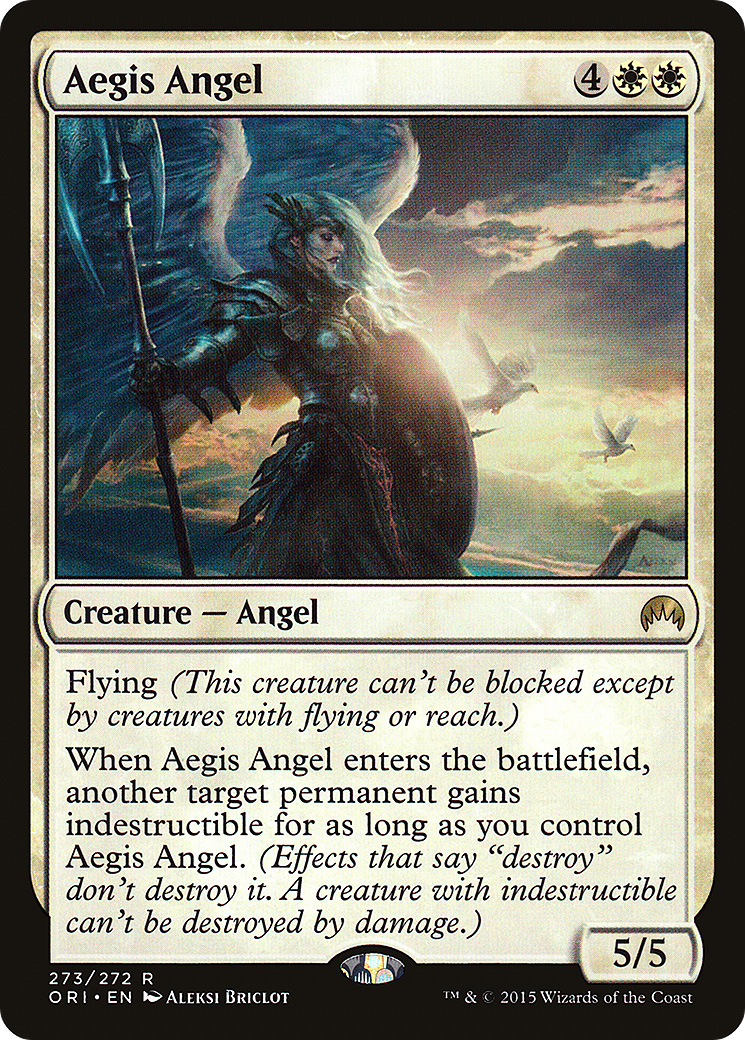 Image of Aegis Angel (ORI-273) - Magic Origins Foil