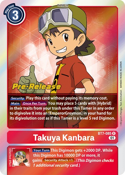Image of Takuya Kanbara [BT7-085] [Next Adventure Pre-Release Cards]