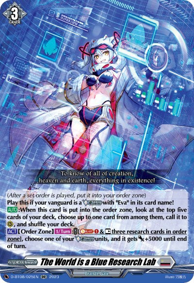 Image of The World is a Blue Research Lab (D-BT08/025EN) [Minerva Rising]
